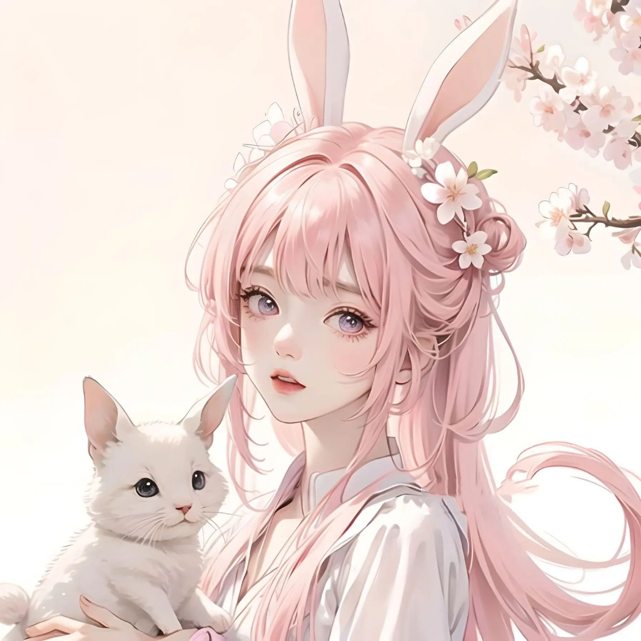 "温柔·兔系少女·甜美闺蜜头像"