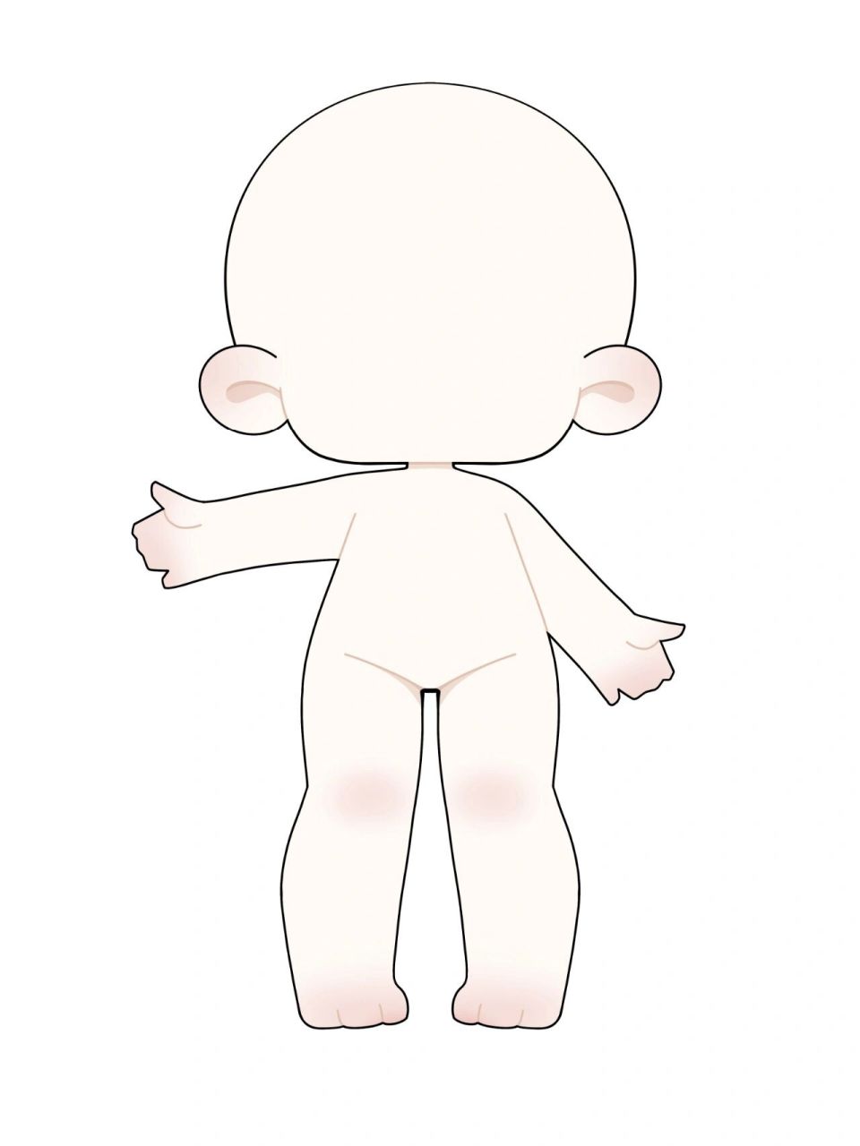 无偿棉花娃娃长腿体模板分享~ 最近沉迷画一些模板 是长腿体新模板~关