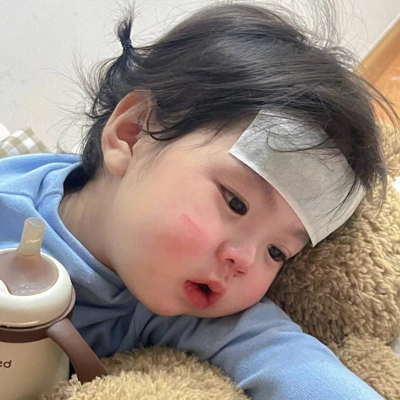 萌娃头像 可爱头像躺平头像 像极了 91了的你