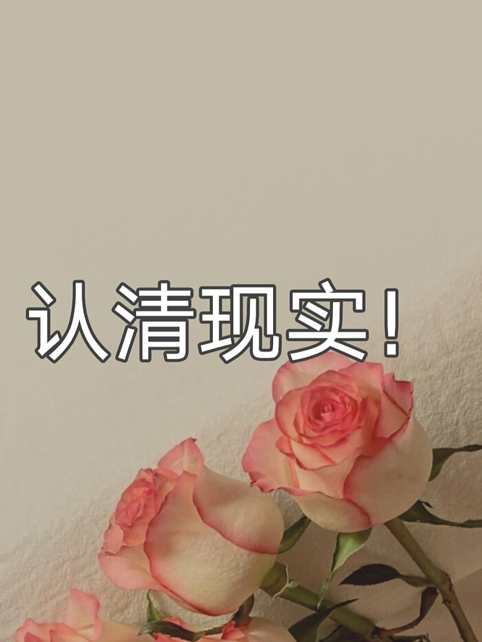 可以让自己认清现实的句子,精辟至极.