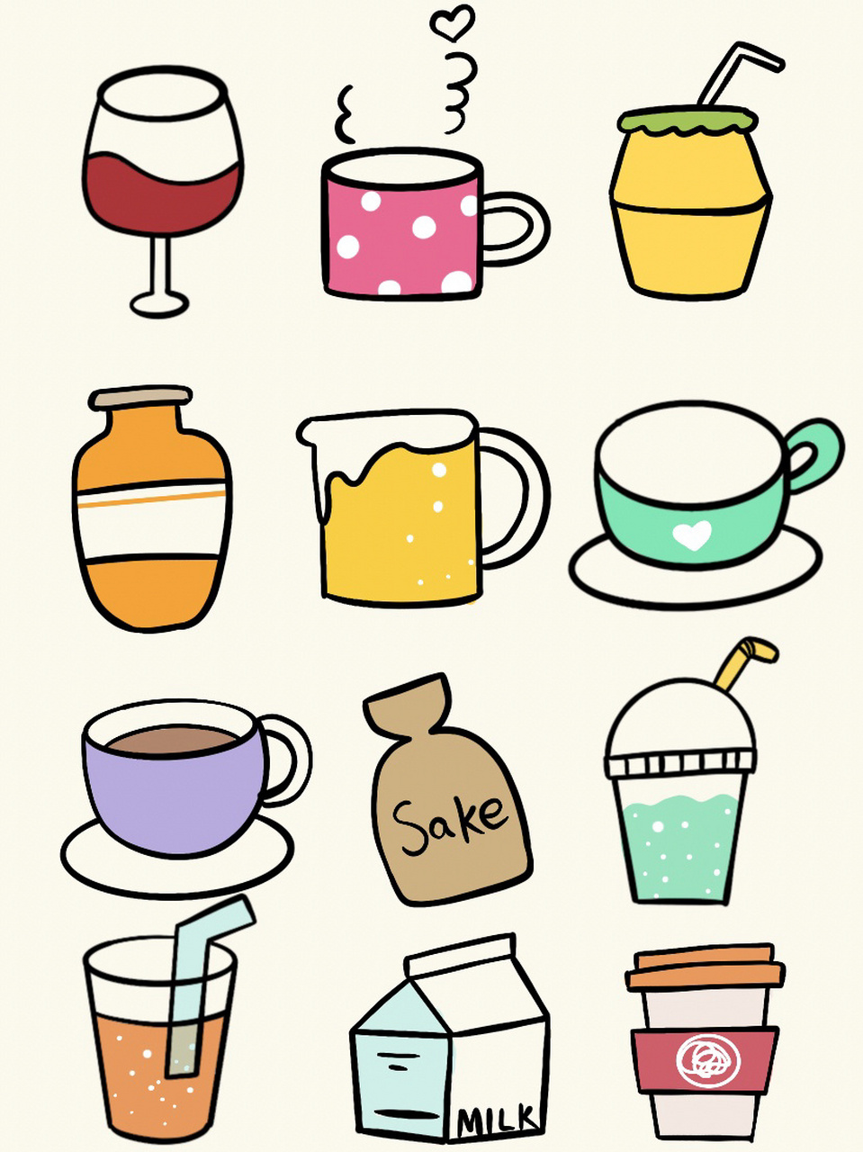 简笔画 美食系列 3 751575157515