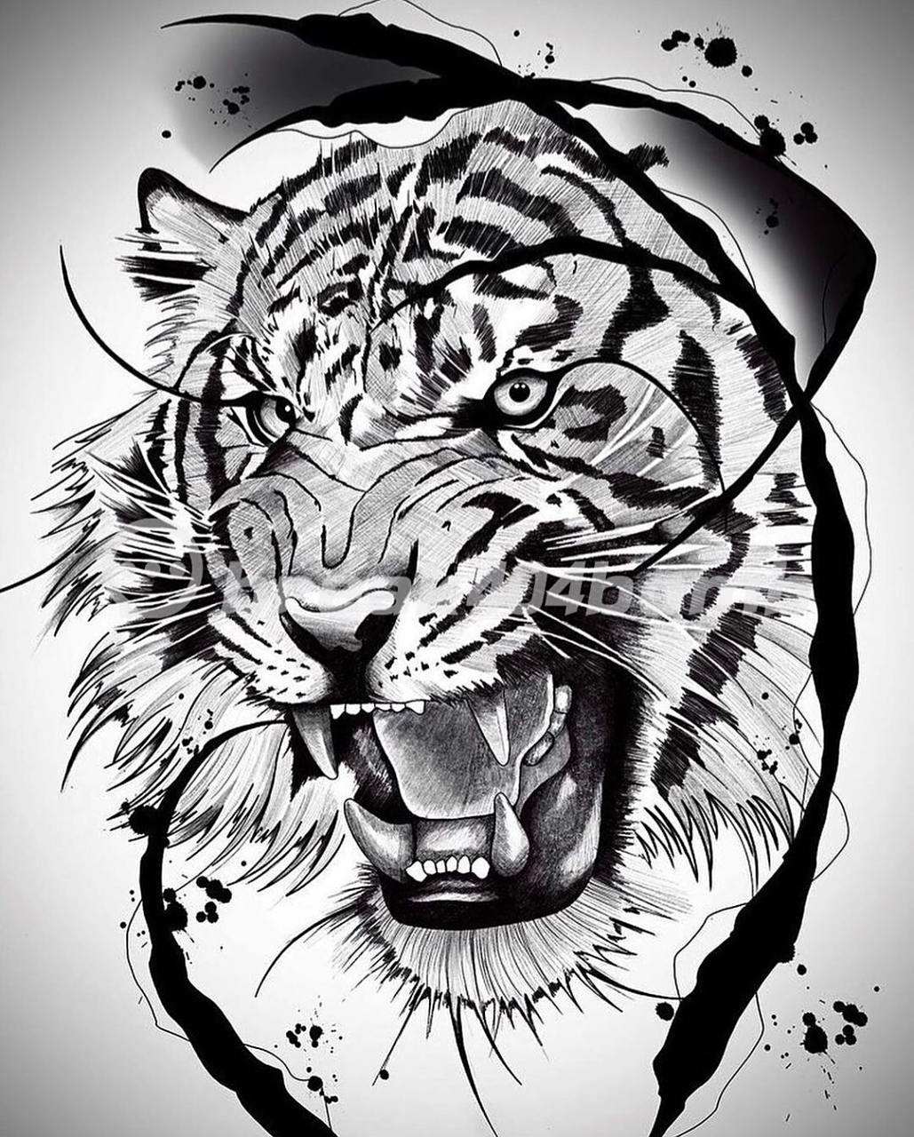 老虎男士纹身霸气外露|老虎纹身 #纹身# #我的纹身分享# #老虎纹身
