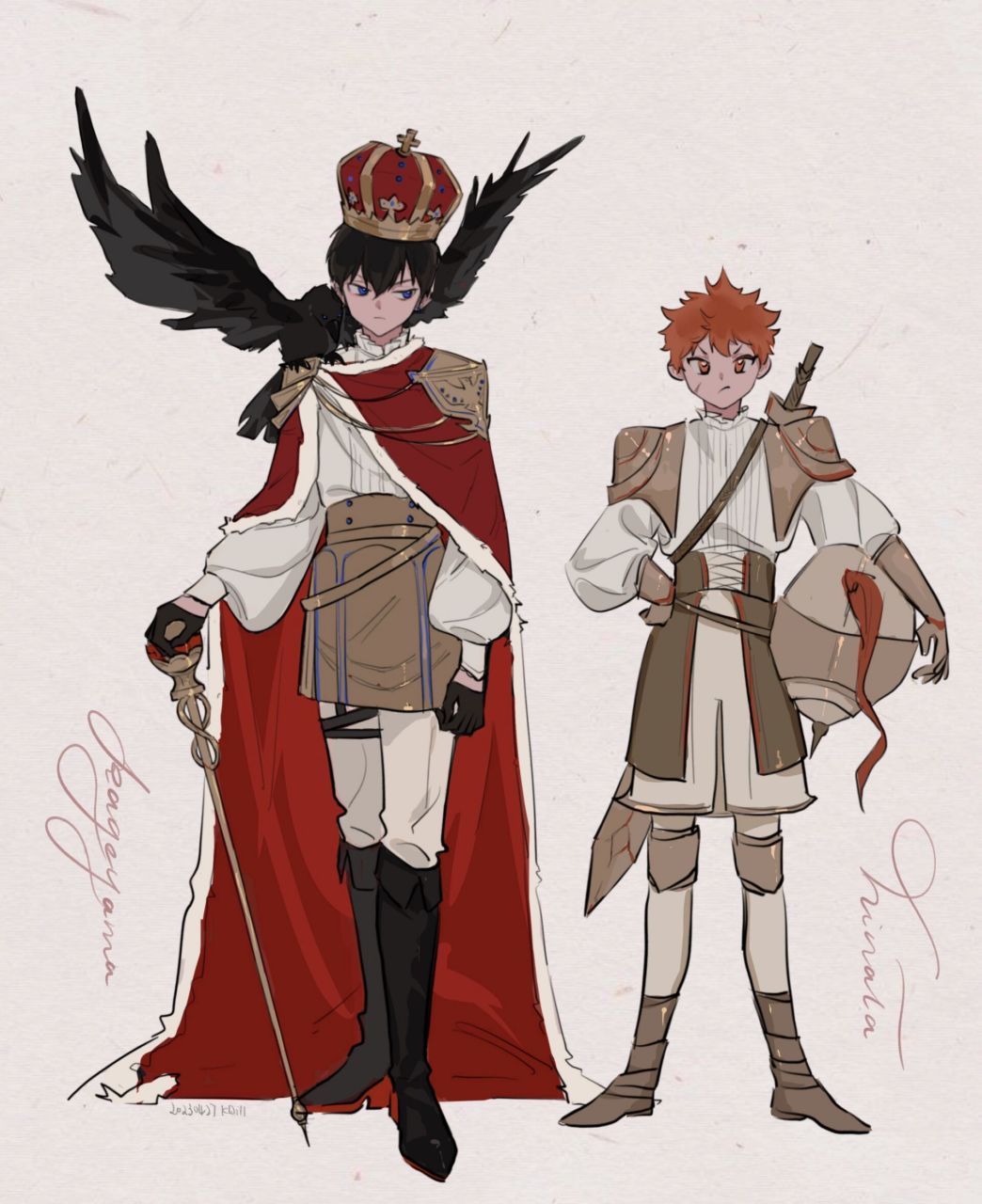 年轻的国王和他的骑士     喜欢西幻paro于是捏造一下我产品!