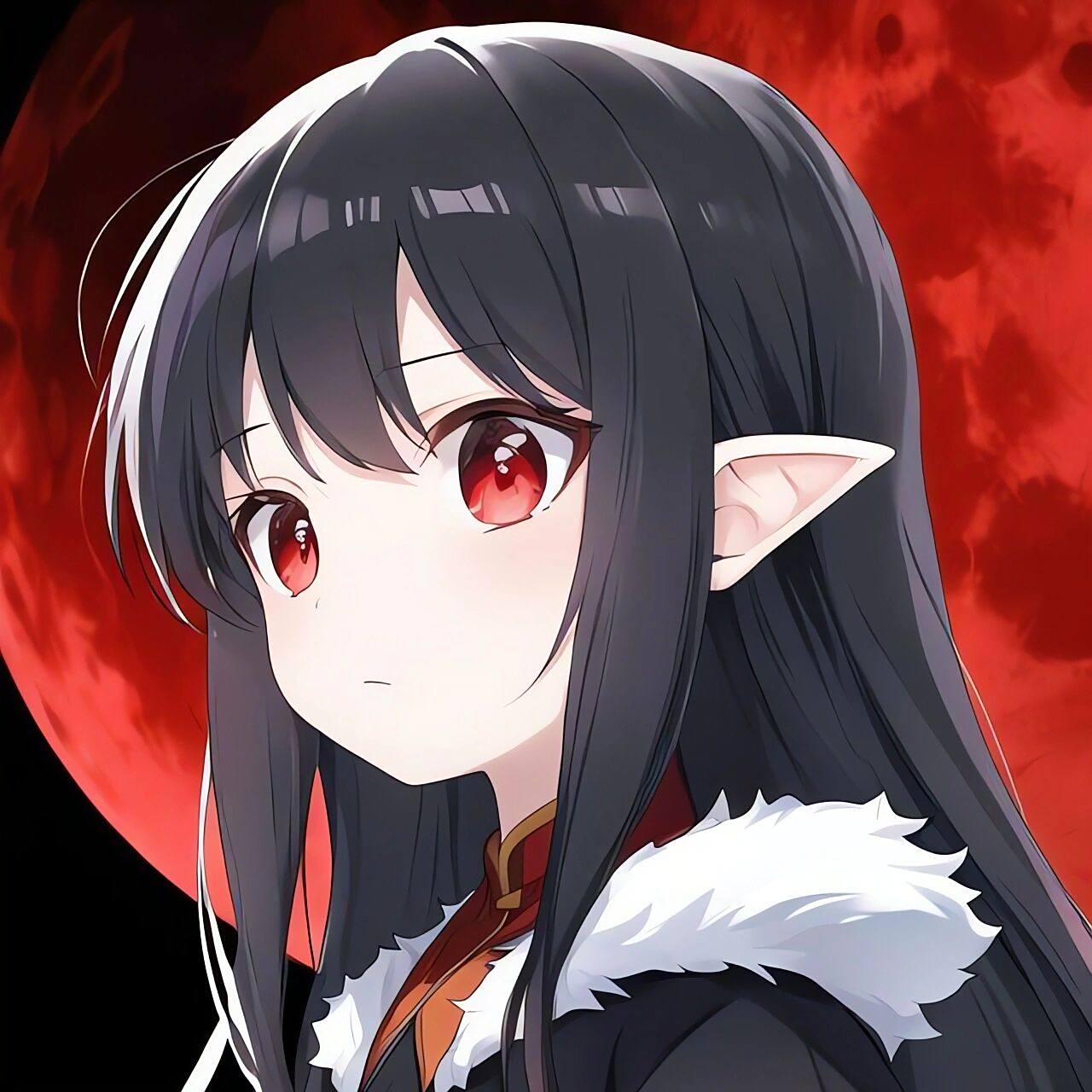 红瞳女孩头像61血色月亮 78可自行拿图自用 78转载请注明出处