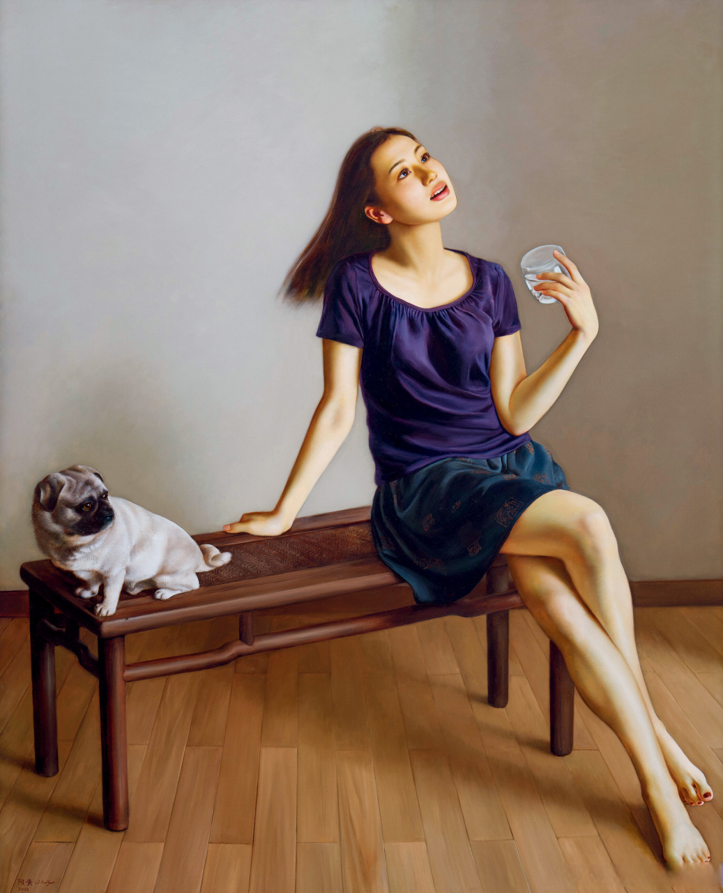 画家李贵君人物油画