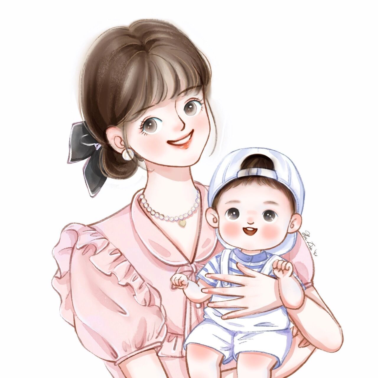 情侣头像-   一家三口男宝宝93