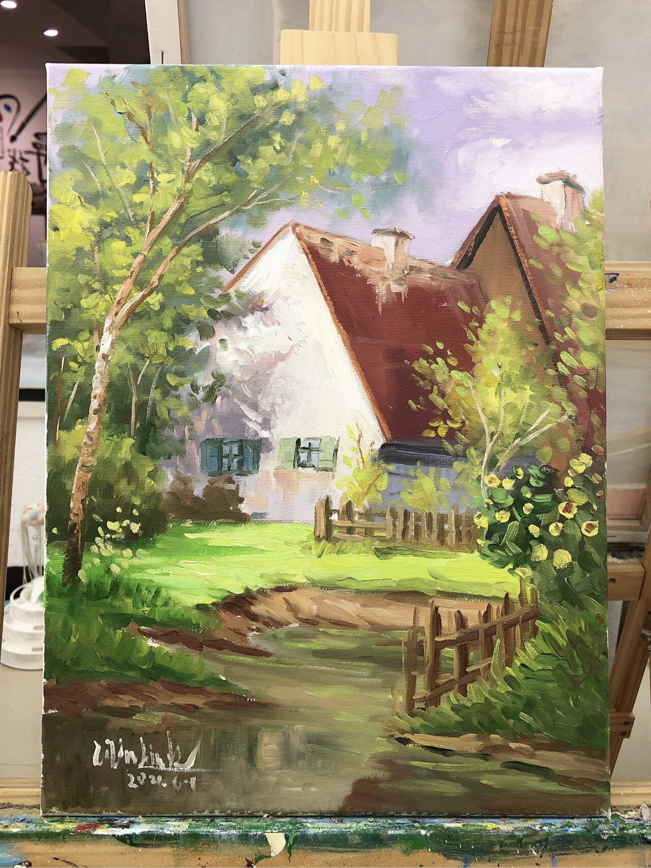 油画风景|步骤分析图