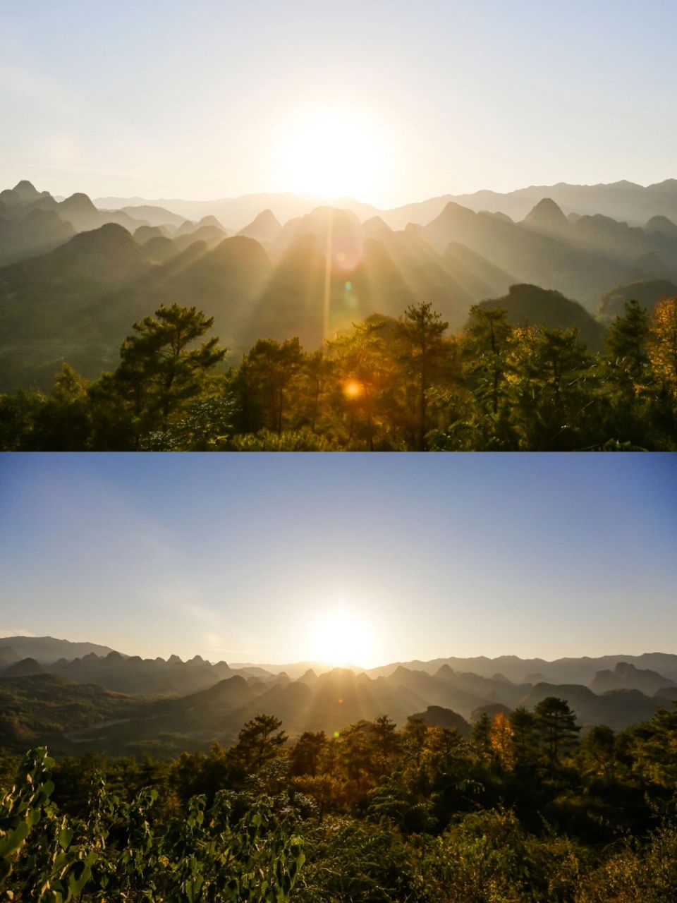 广东|清远连南日落最佳观赏点 万山朝王因其山谷中群峰突兀,百峰争雄