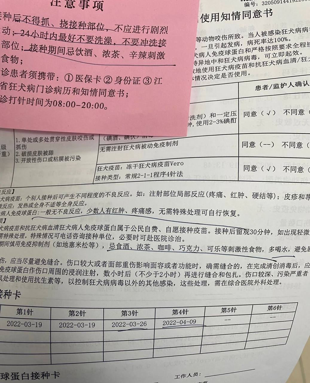 狂犬疫苗的这个副作用真的不是一般的大 昨天扎了两针今天直接发烧一