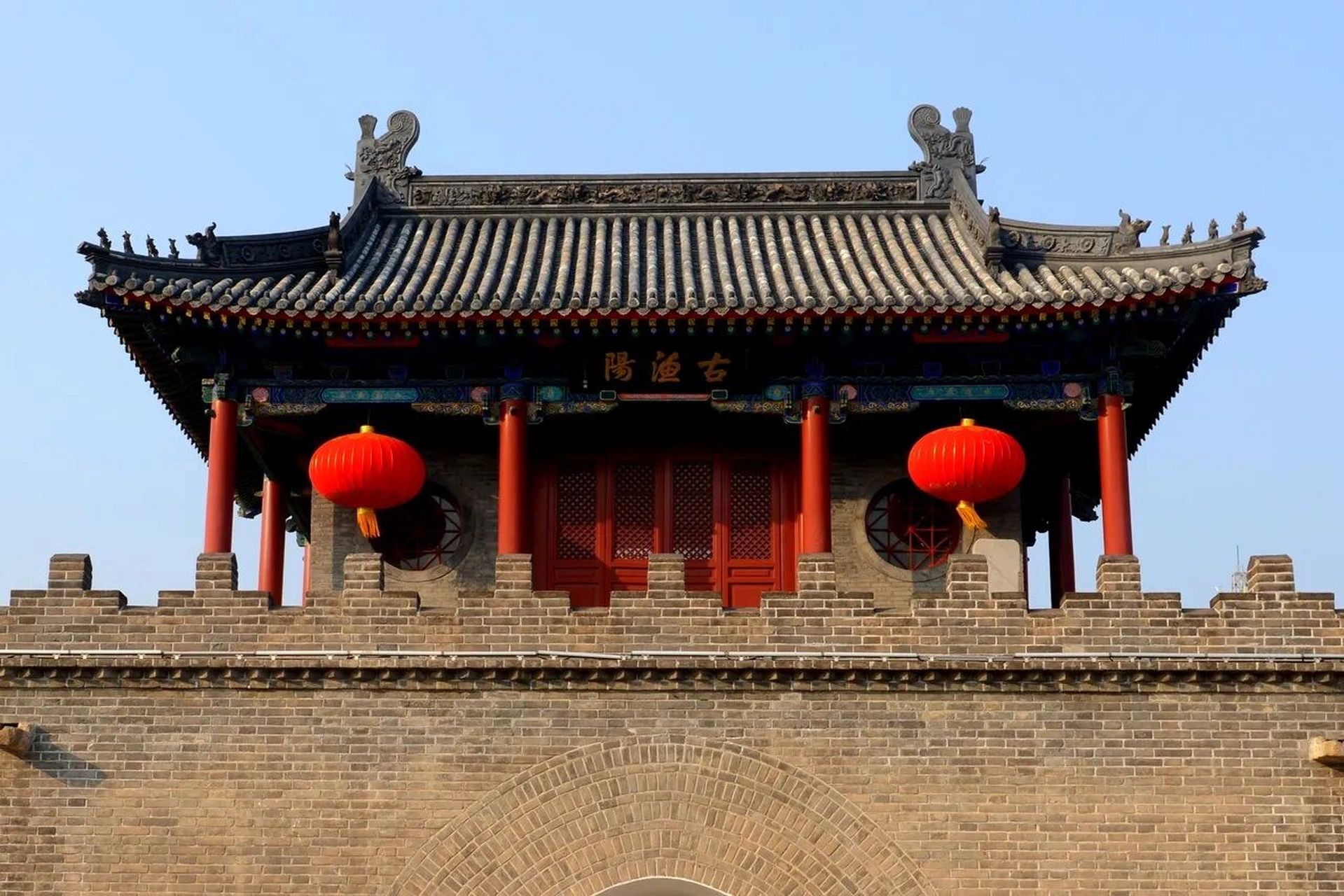 天津蓟州古城 蓟县古称渔阳,有着悠久的历史,始建于汉朝.