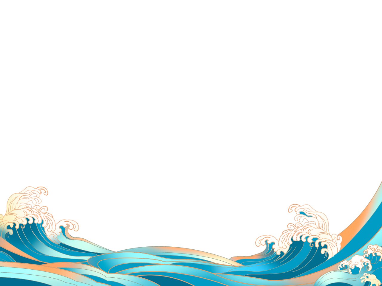 世界海洋日免扣卡通浪花素材分享