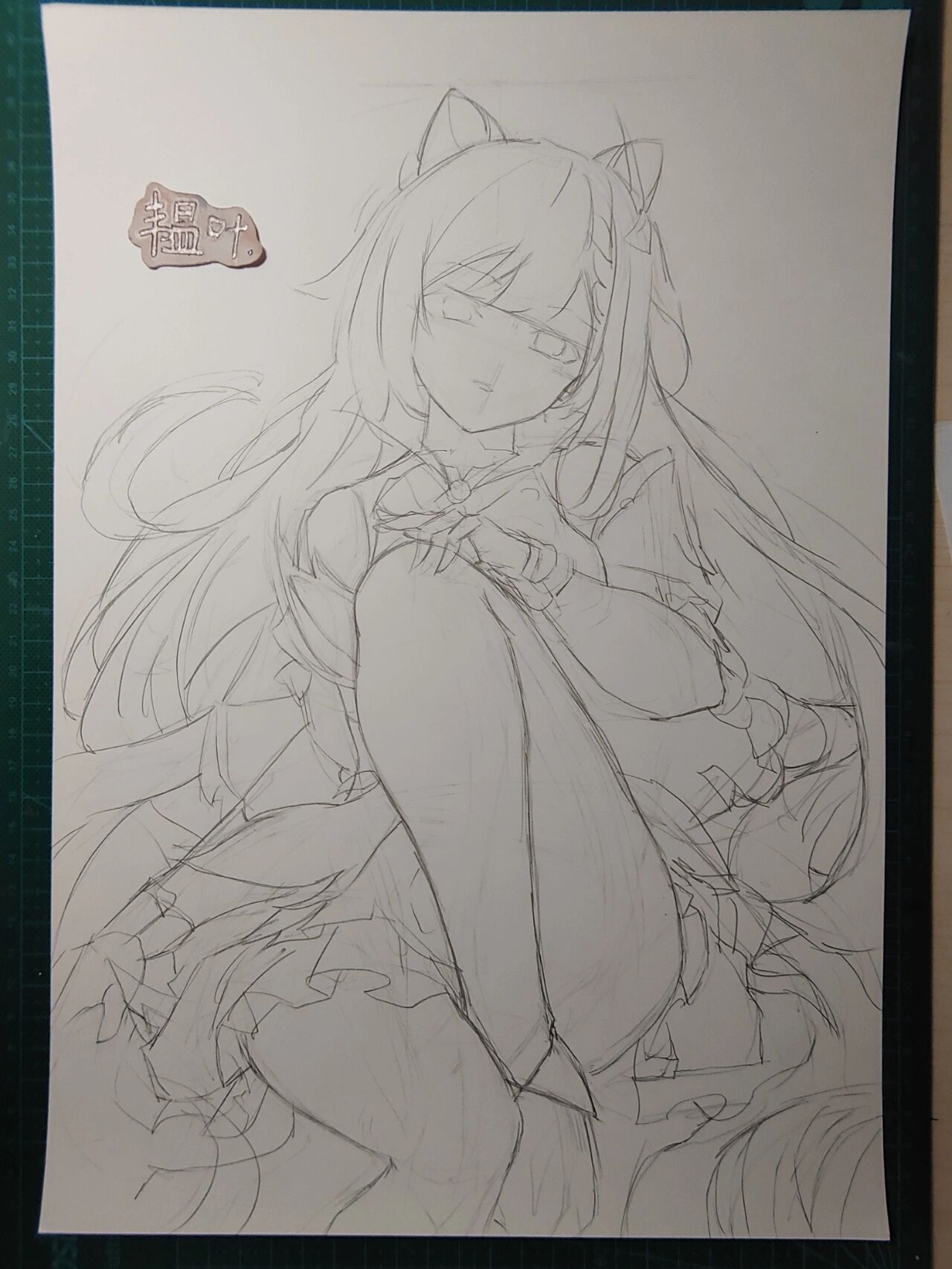 原神_刻晴 绘画过程