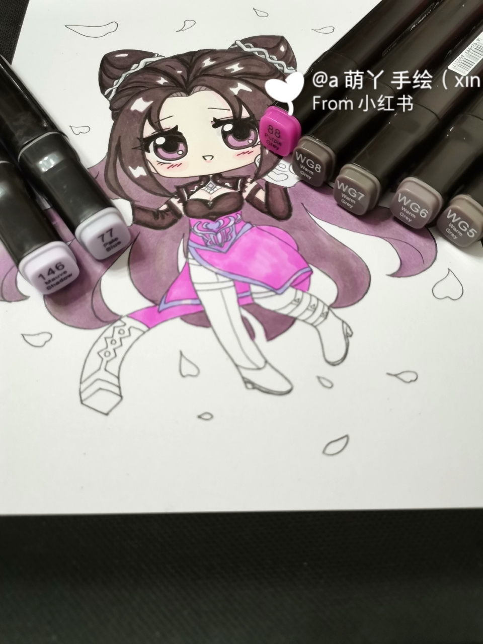 斗罗大陆朱竹清动漫线稿手绘简笔画画的日常 原创 原图参考: 网络图片