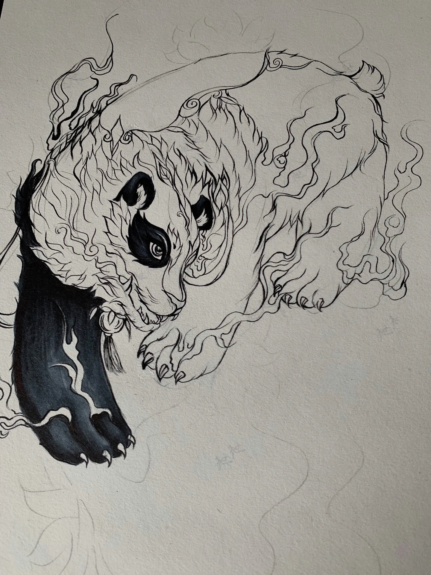 山海经手绘 食铁兽