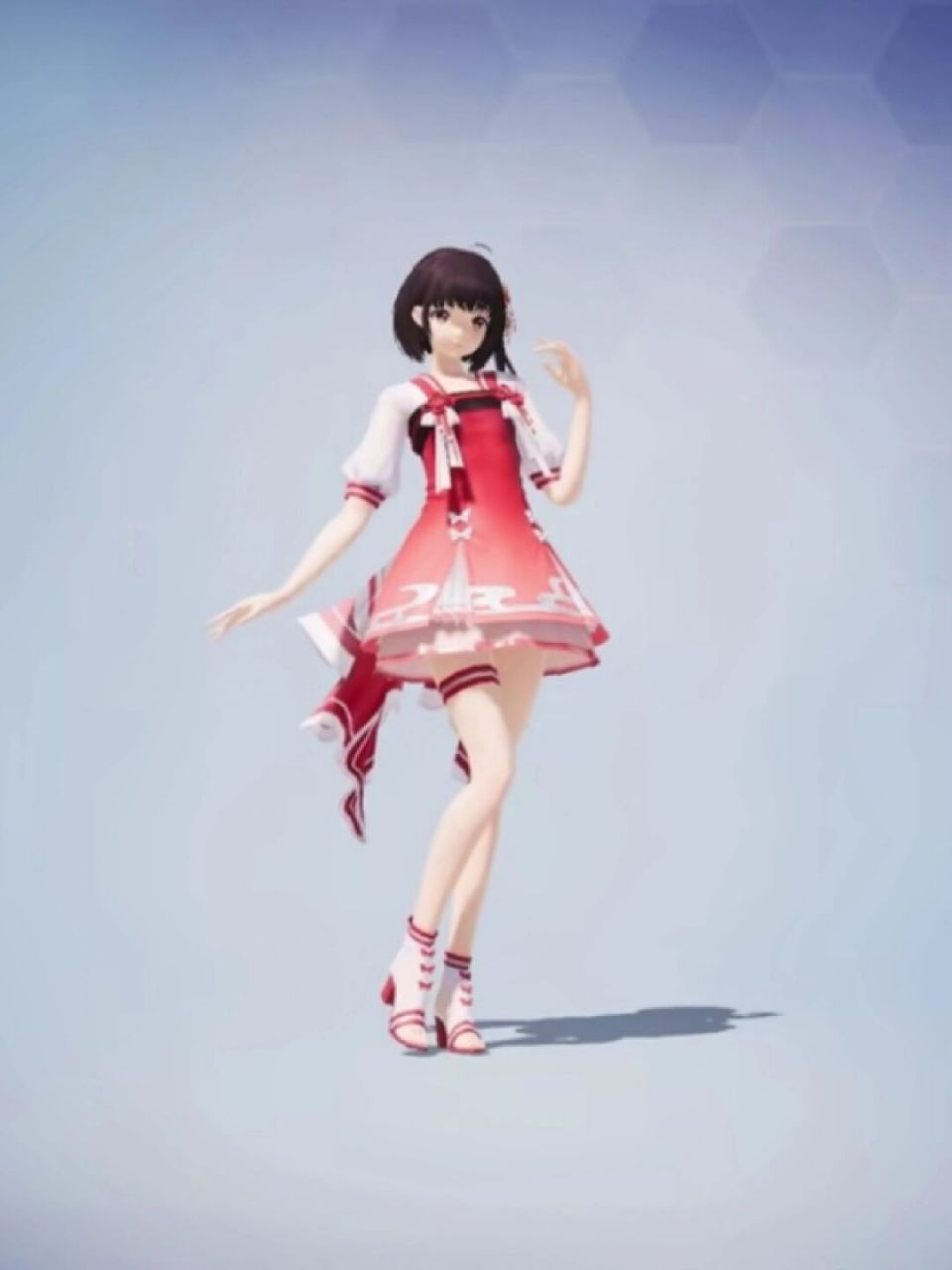 本周五小转盘泠鸢之歌 衣服跟飞行器是粉装,没有升级枪,跟洛天依一样