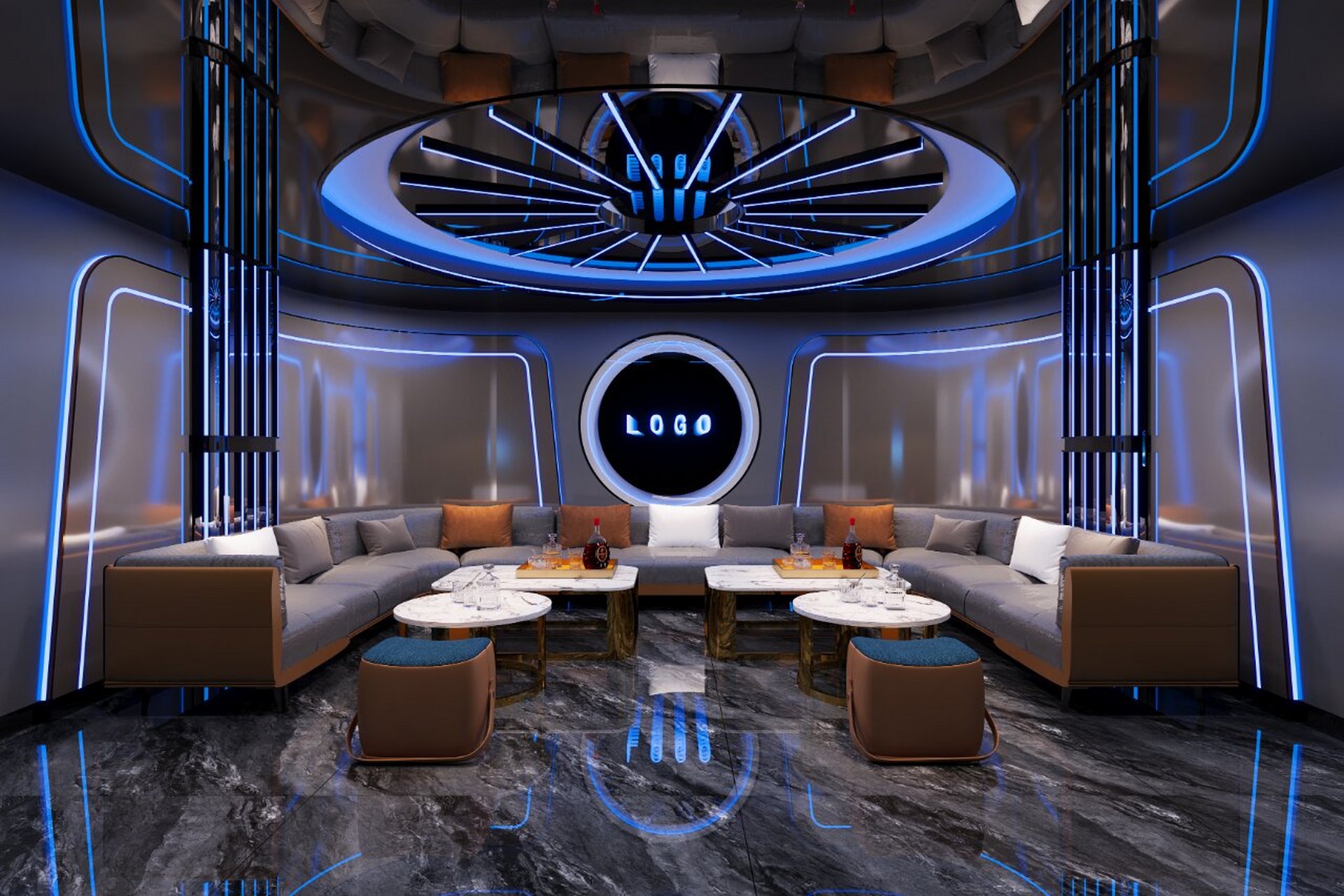 会所ktv设计|潮流炫酷科技感ktv设计 现代ktv设计需要不断迭代 为满足