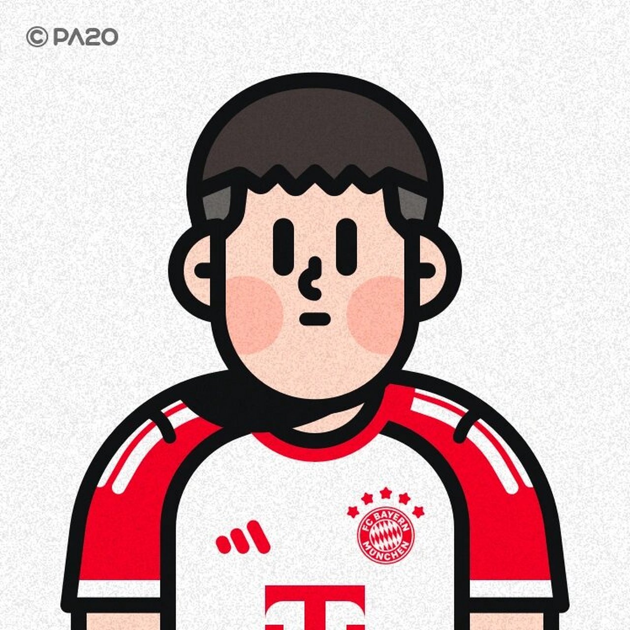 情侣头像|拜仁慕尼黑 7515 我仁 - #插画# #我是原创插画师