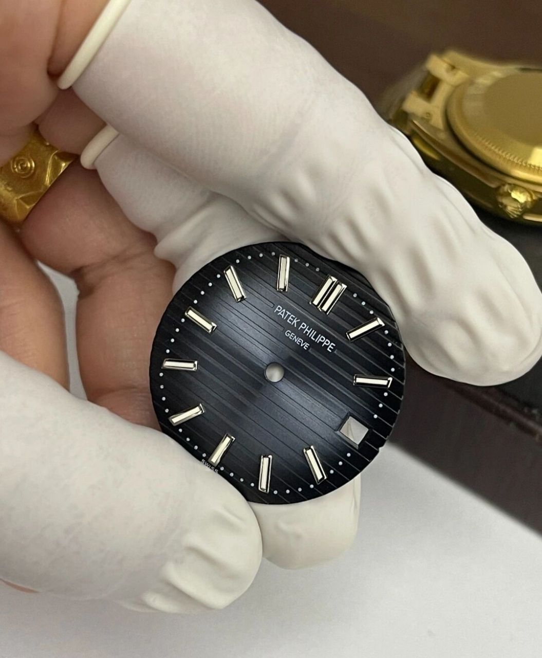 百达翡丽5711鹦鹉螺 百达翡丽buff盘 鹦鹉螺 5711 蓝盘 调色调得极好