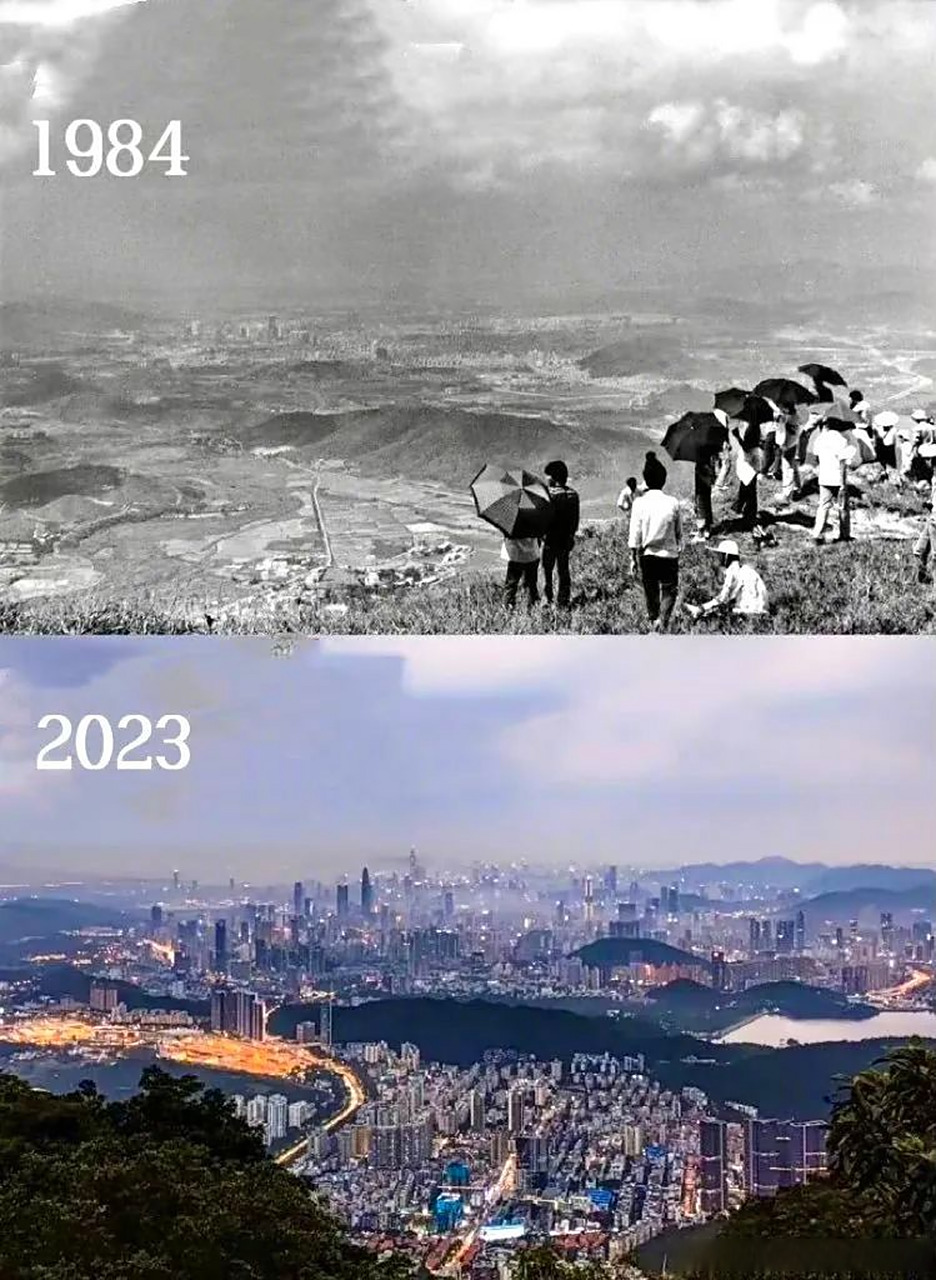 1984年深圳 vs 2023年深圳!  磅礴巨变的40年.