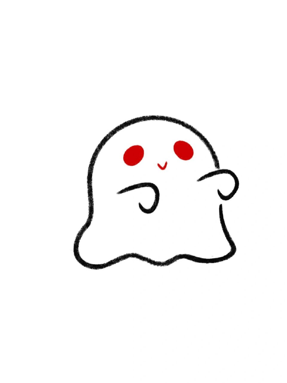 可爱鬼出没7315手残党学简笔画附教程 很快就是万圣节了,今天来画