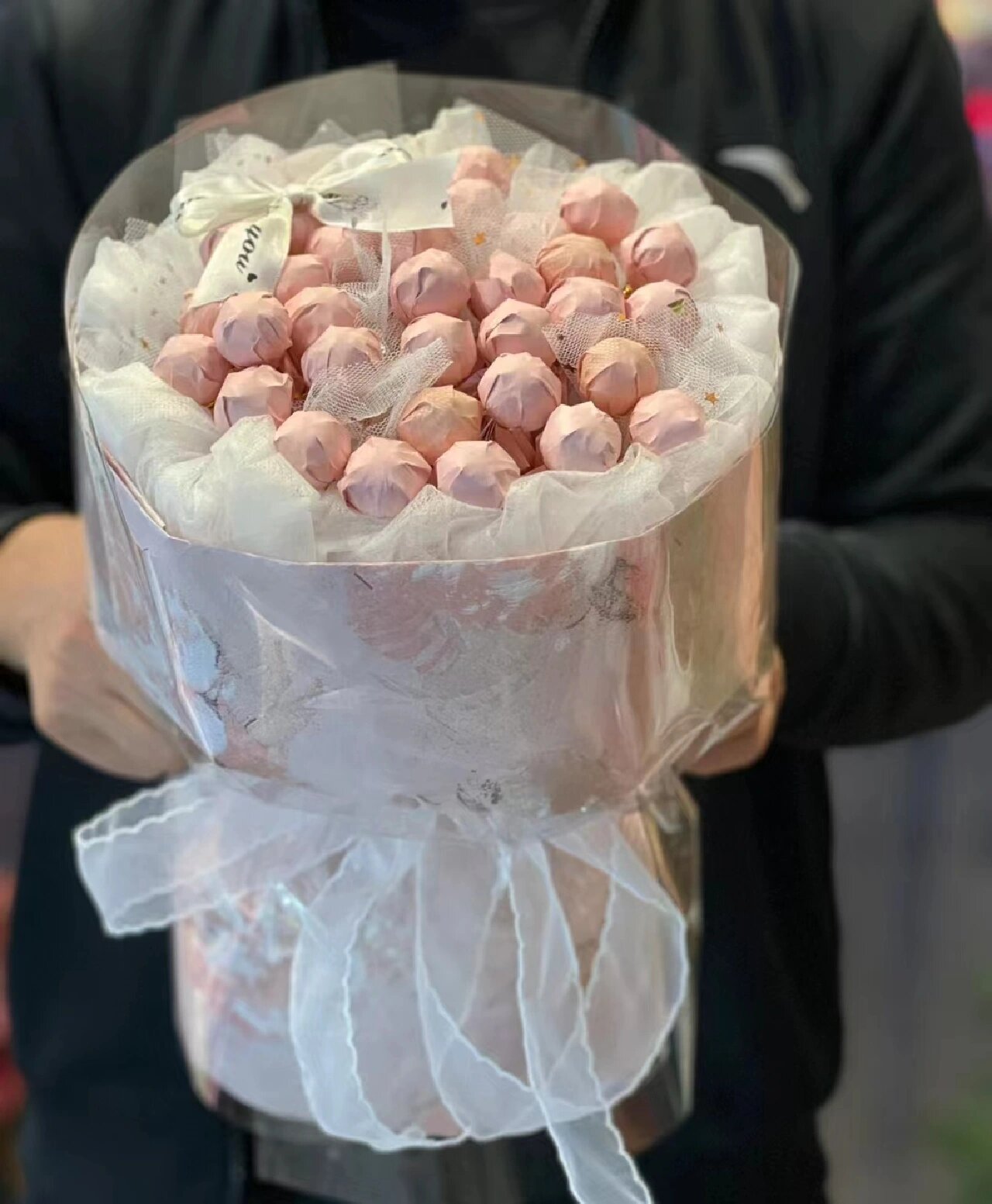 唯美棒棒糖花束