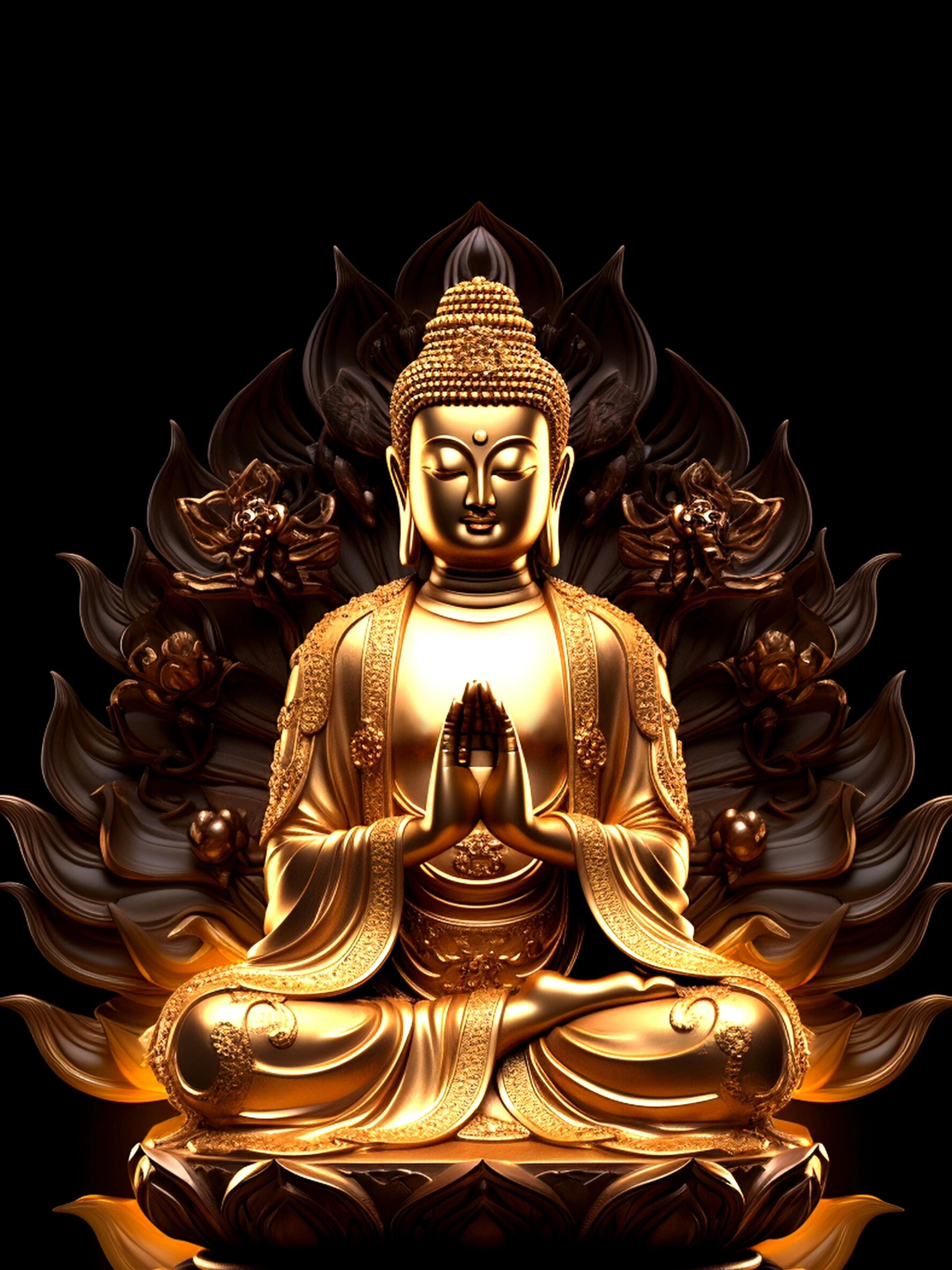 壁纸原创|金佛～见者好运92发财暴富