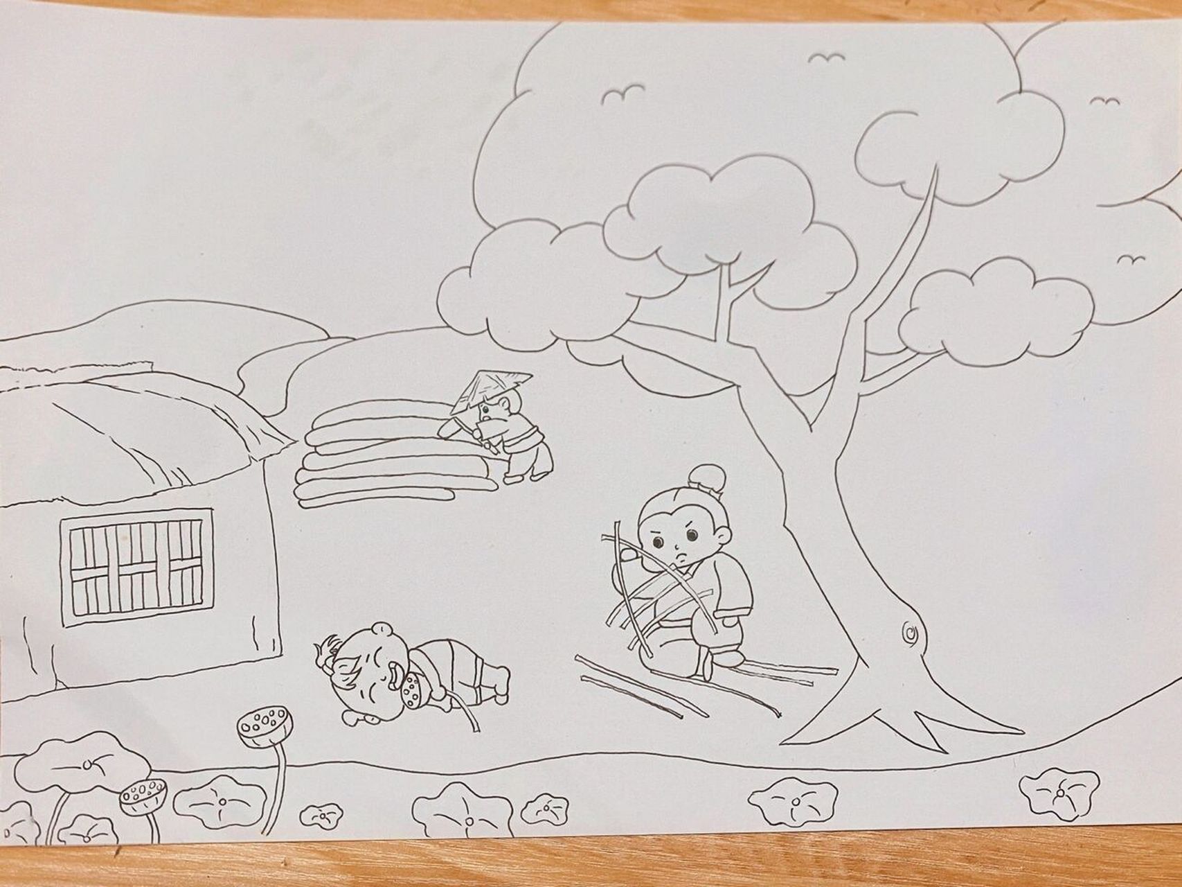 古诗配画|清平乐村居