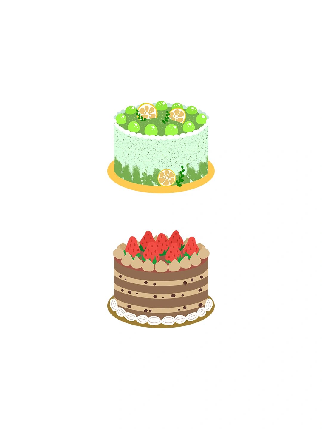 卡通素材|美食【甜点合集】整理分享 96今天又为你们分享一款卡通