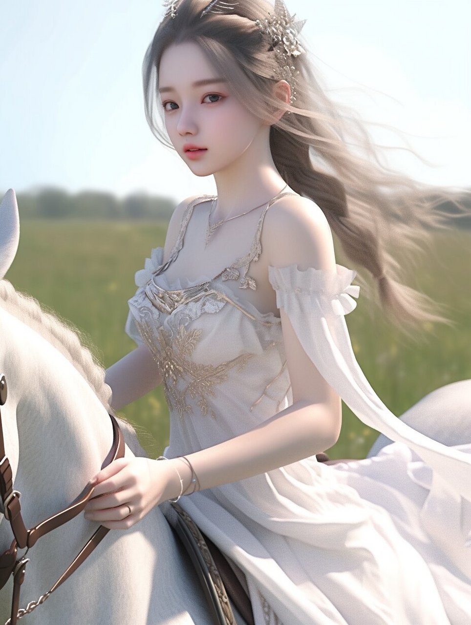 女生头像丨骑马少女·第1幕 草原公主 骑白马的不一定是王子, 还有