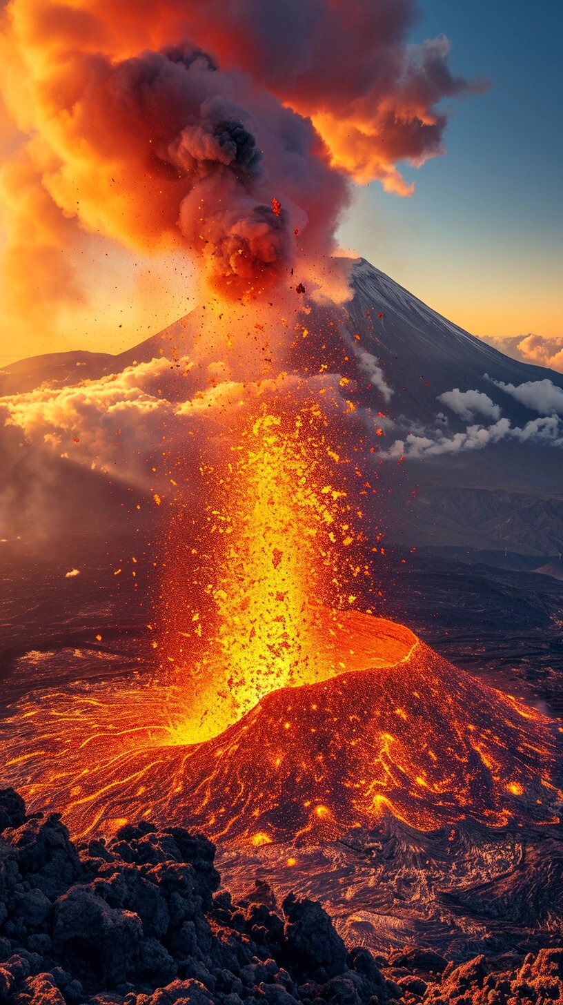 火山爆发图片真实图片