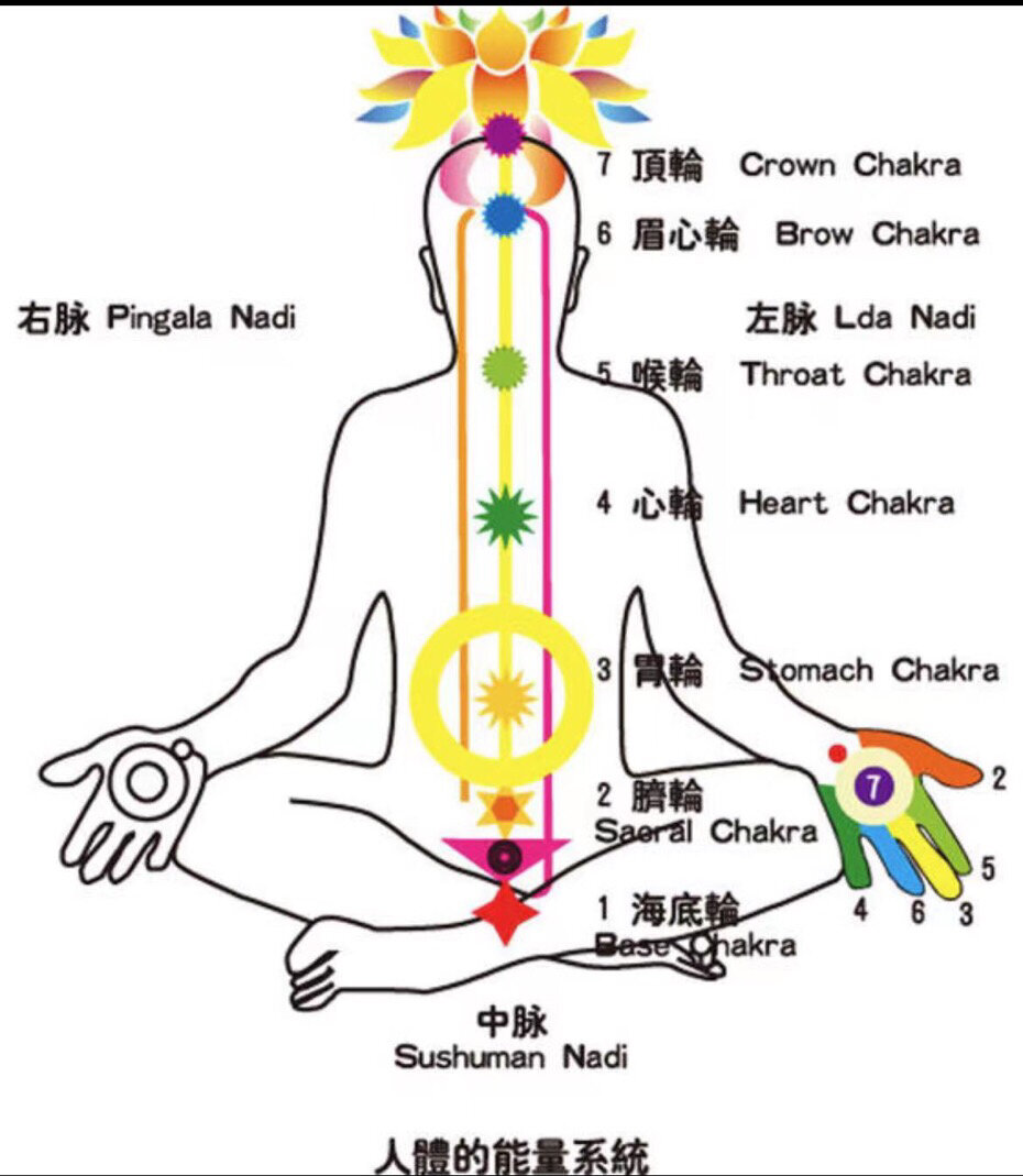 冥想后中脉打通71 中脉上接天父,下连地母,是人体重要的能量管道