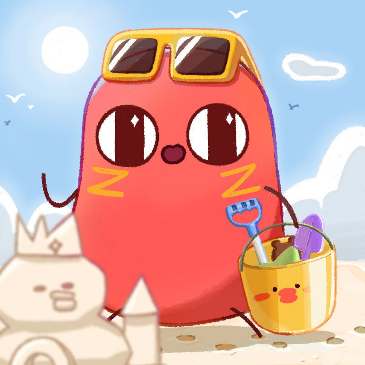 红小豆头像|假期不要一直在家里躺着 记得多出来走动走动 	 0202