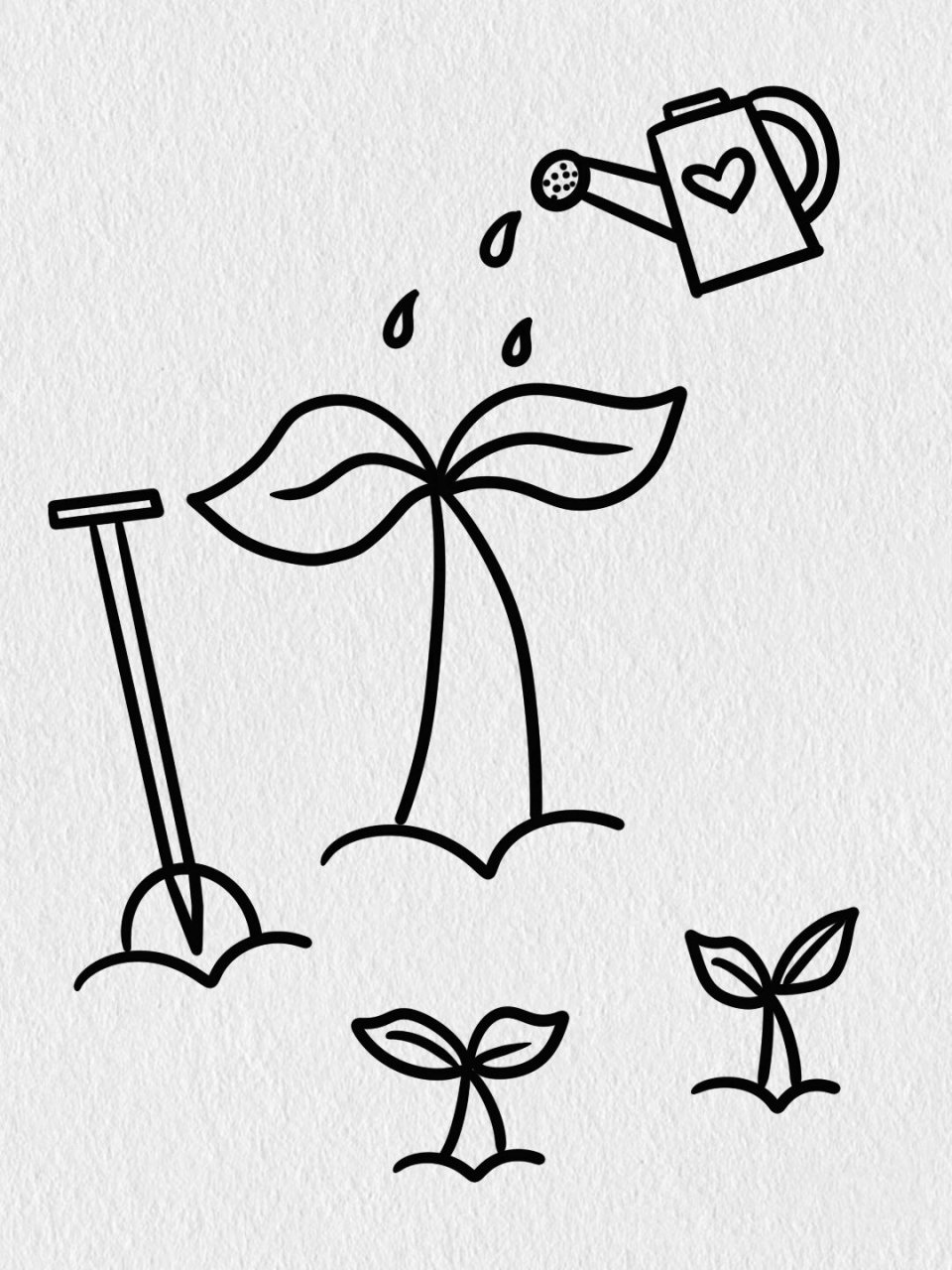 超级简单的植树节简笔画教程