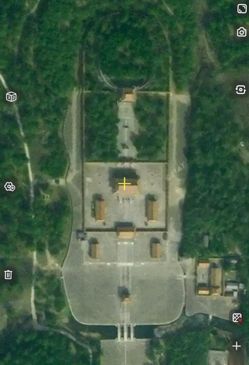 清西陵卫星图   雍正泰陵 嘉庆昌陵 道光慕陵 光绪崇陵 泰东陵 慕东陵