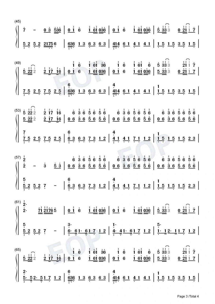 《破茧》斗罗大陆简谱钢琴双手曲谱