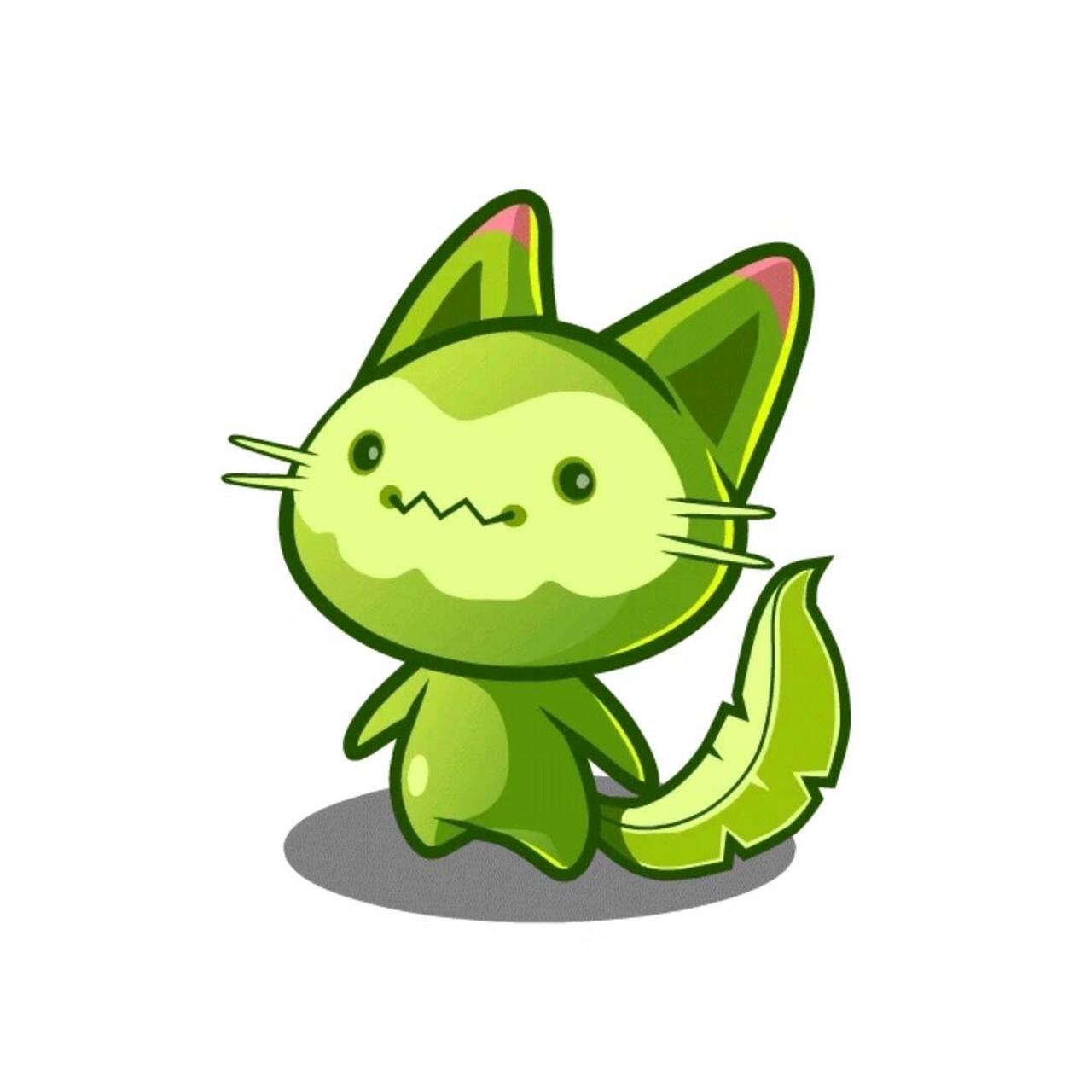 帅气的猫猫 洛克王国三主宠(草系) 喵喵进化史: 喵喵→喵呜→魔力猫