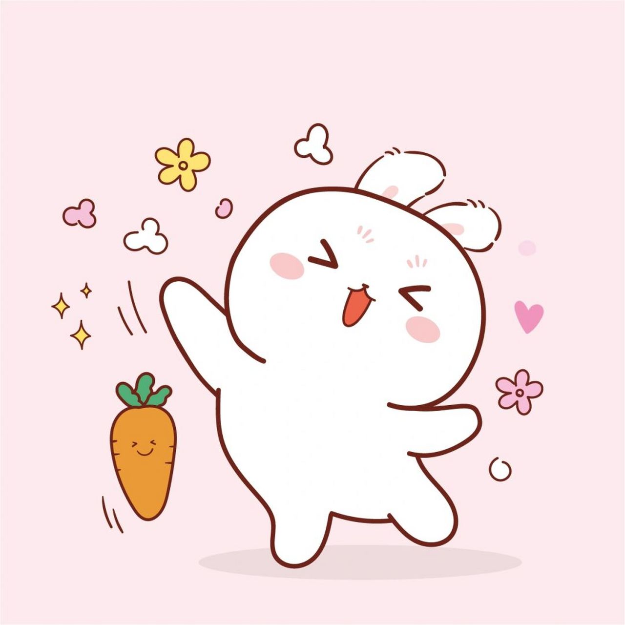 周一加油呀可爱的兔小萌 可定制设计ip卡通形象 所有的作品可独家授权