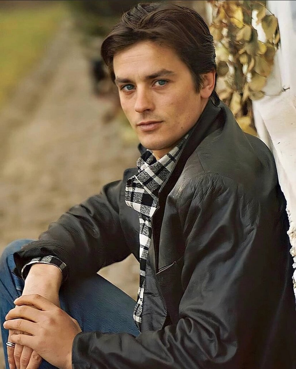 法国演员阿兰德龙alain delon 1935年11月8日-出生于法国上塞纳省索镇