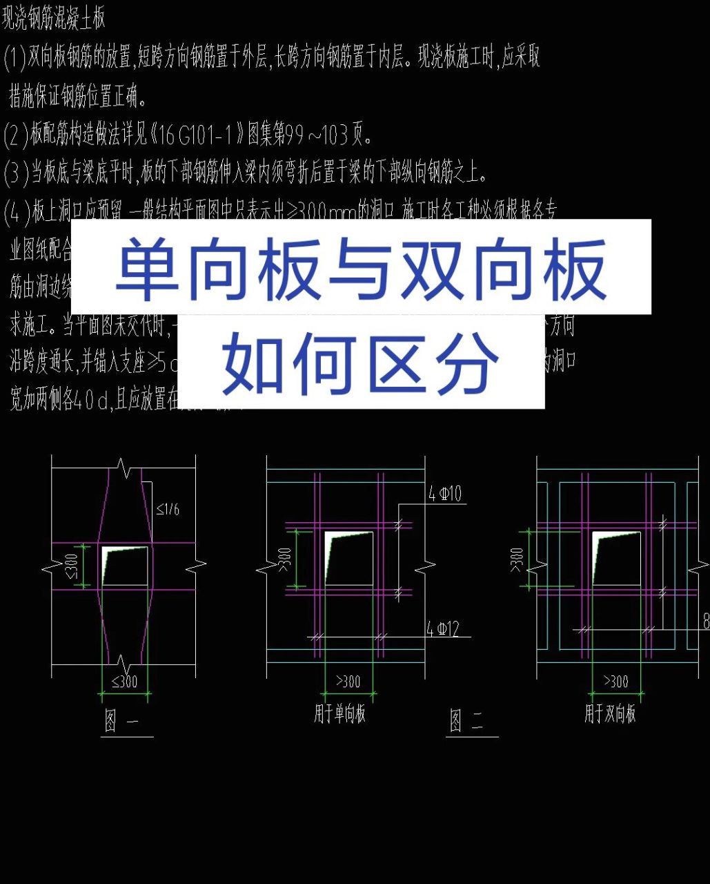 如何区分单向板与双向板 如何区分单向板与双向板