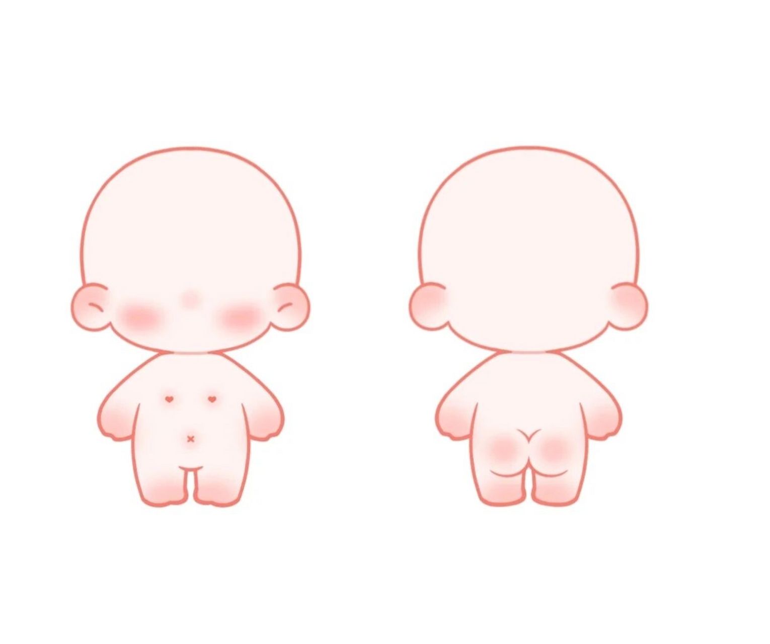 96【无偿】棉花娃娃模板91 【94已更新】q版模板棉花娃娃体模板