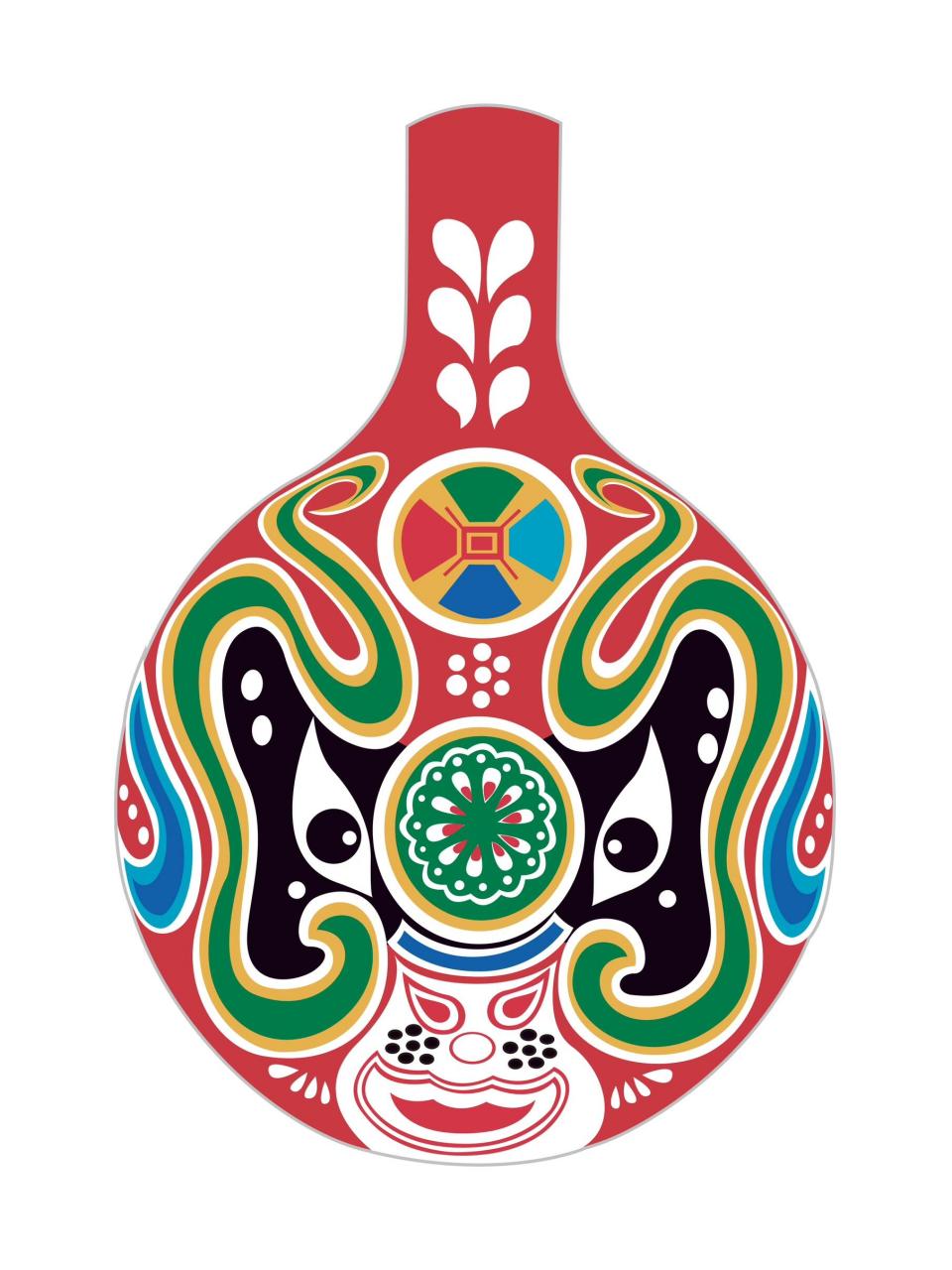 马勺脸谱# #马勺装饰画# #素材分享# #中国传统文化# #弘扬中国传统