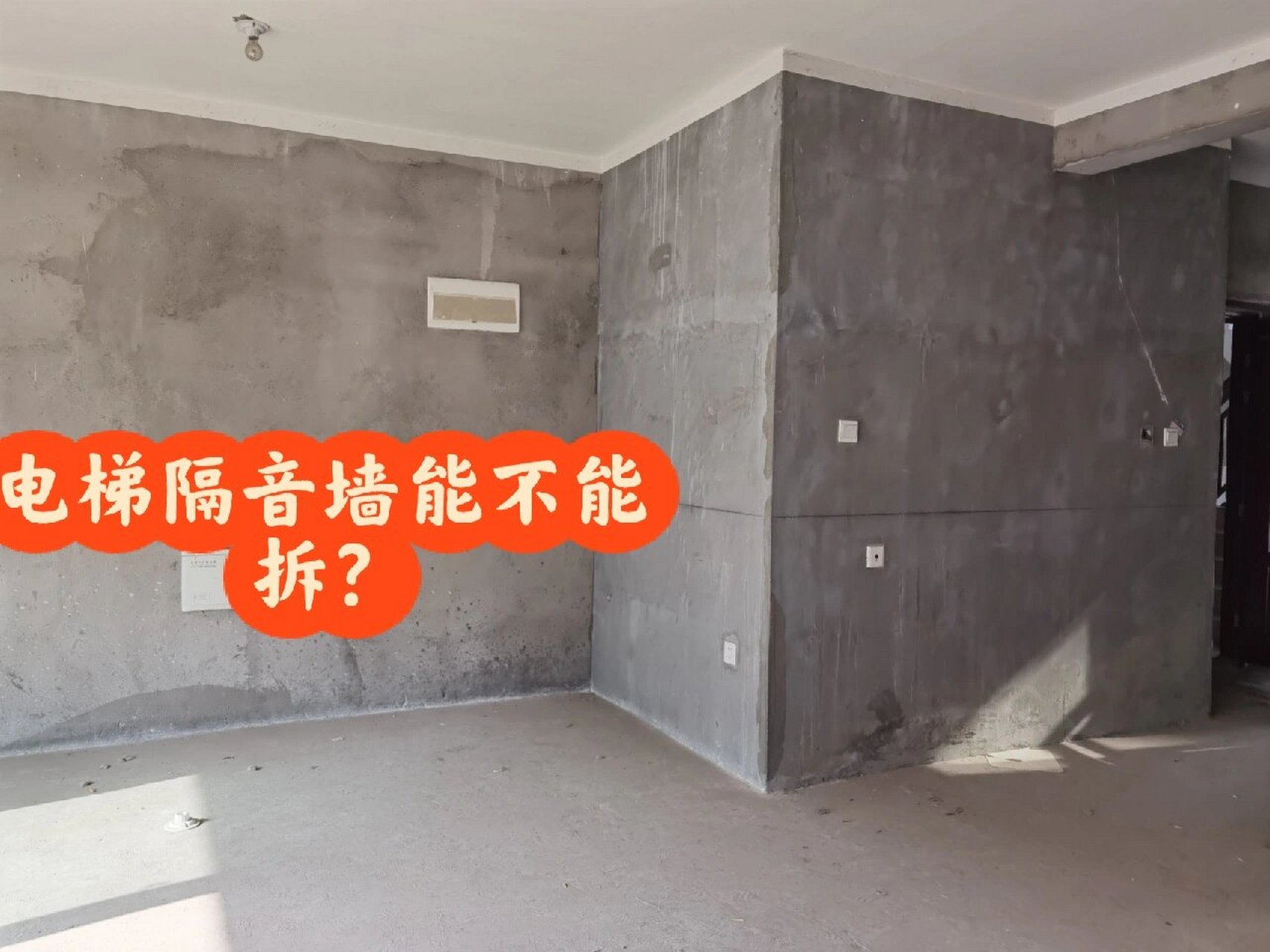 电梯隔音墙能不能拆? 98想在玄关那里打一排柜子,过道有点窄.