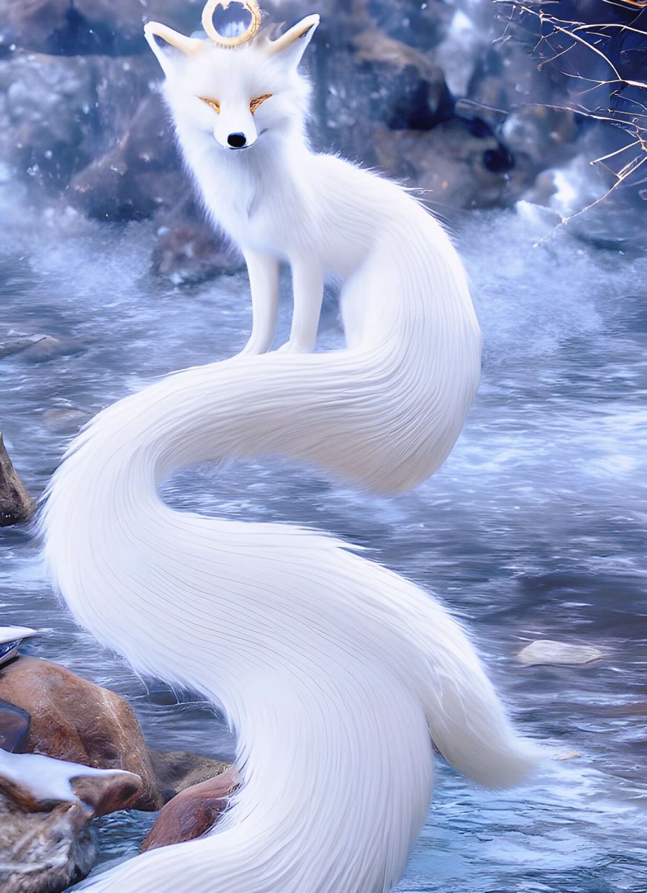 小雨解语丨生物图鉴丨九尾白狐 洁净妲 位面:小雨瑶