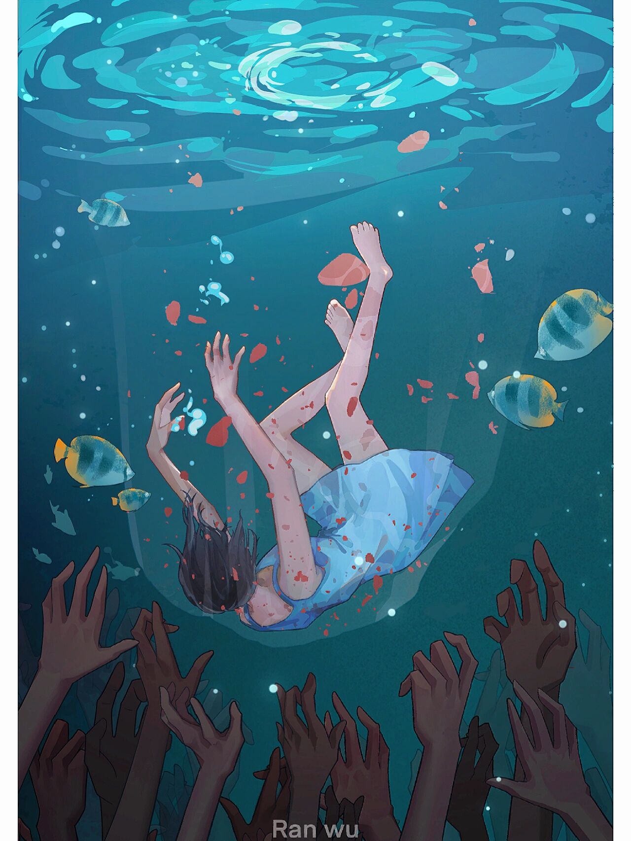 procreate绘画坠落与救赎