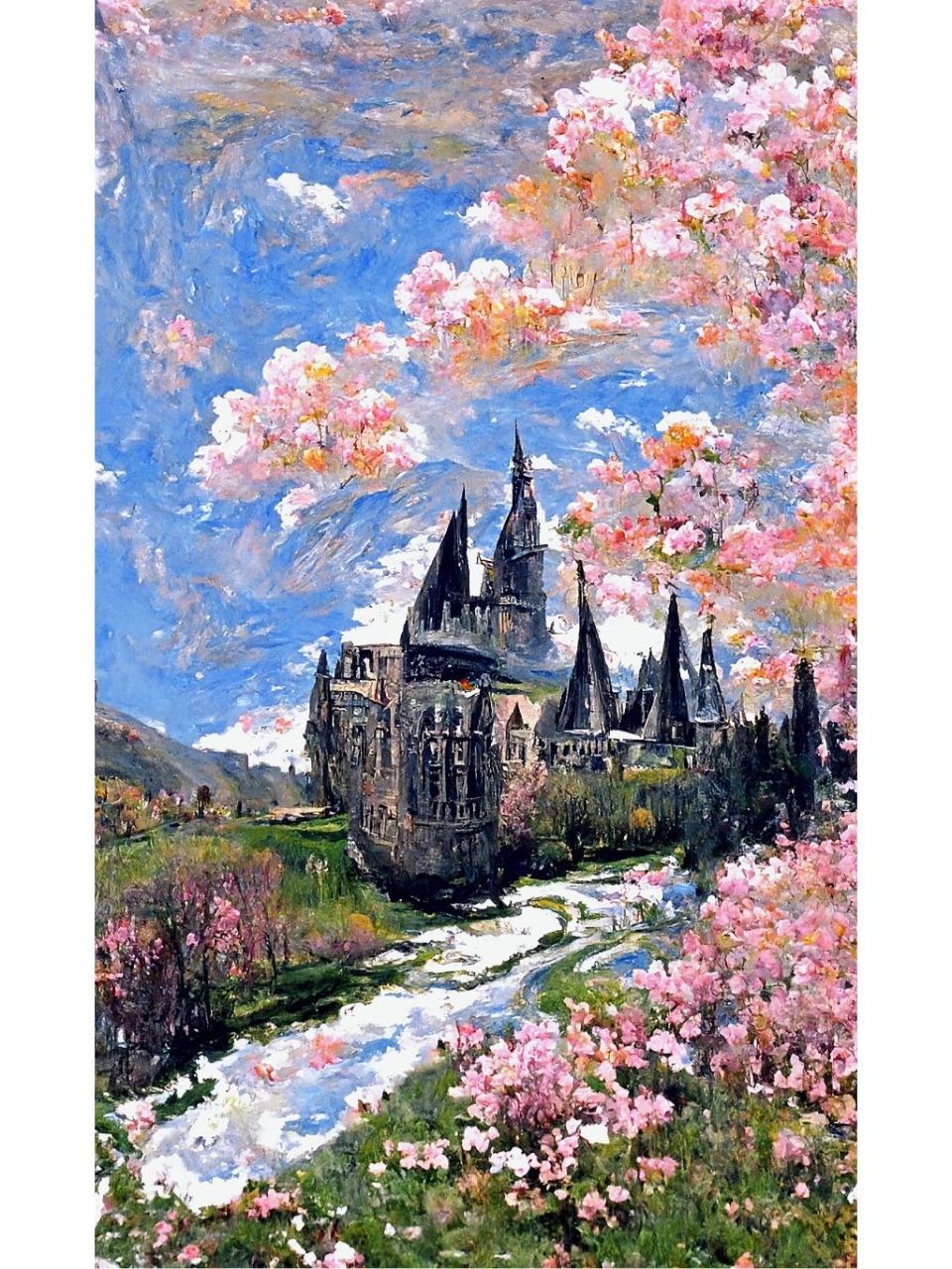 你更喜欢莫奈还是梵高笔下的霍格沃茨?