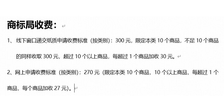 注册一个商标需要多少钱?