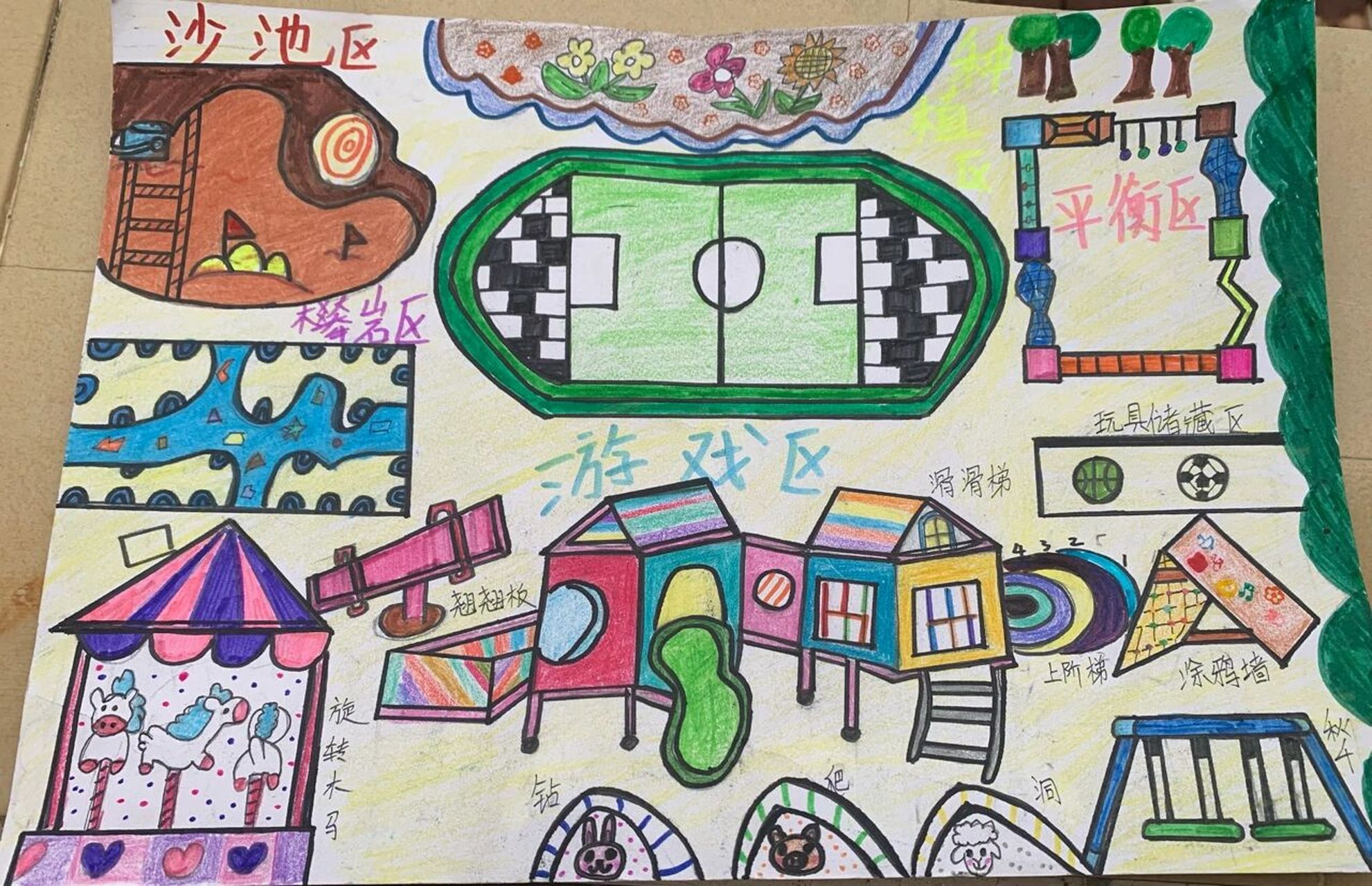 幼儿园小班活动室内区域设计图