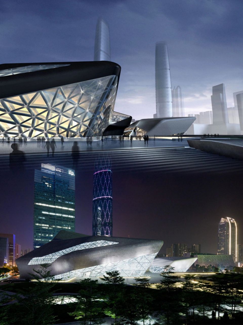 广州大剧院 | 扎哈看到都会生气吧 96作为广州的地标建筑,广州大