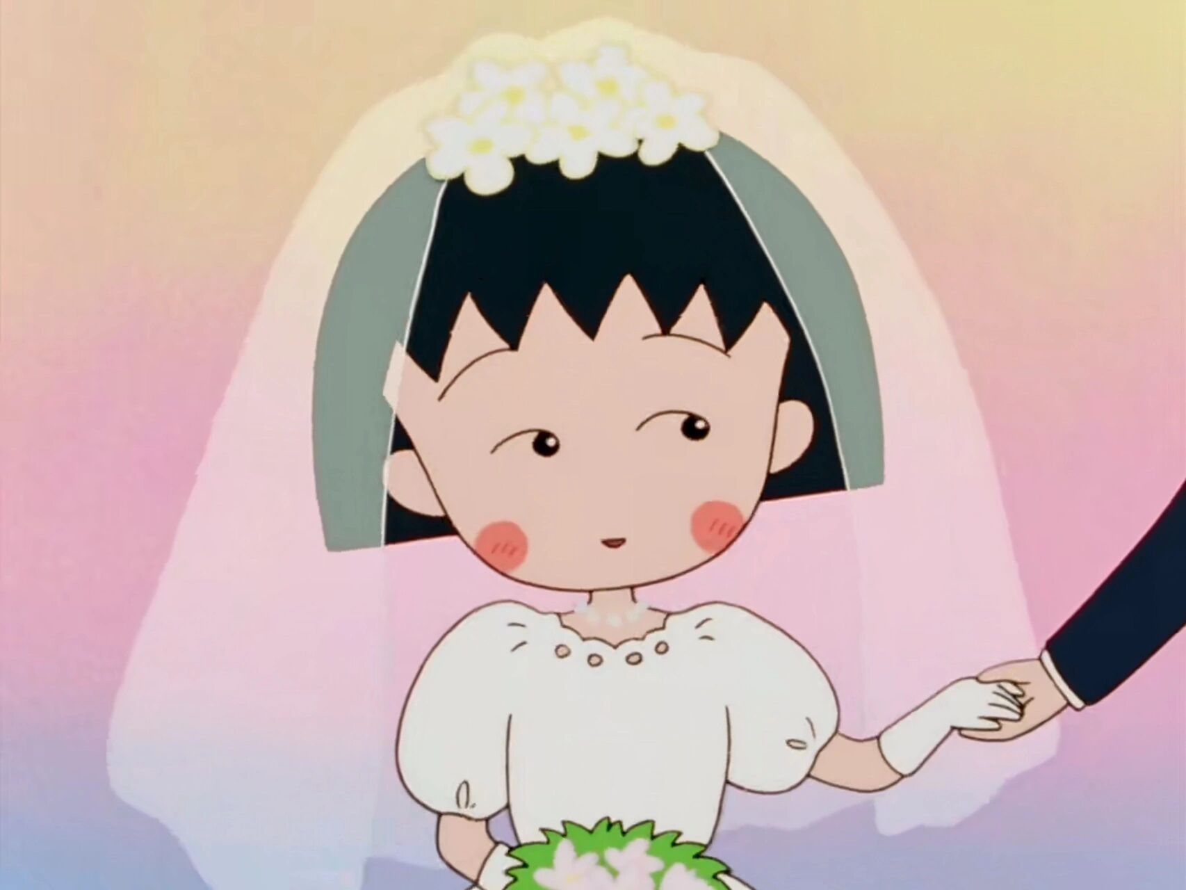 95 05穿婚纱9669♀15的小丸子太米了 就是不懂小丸子幻想的