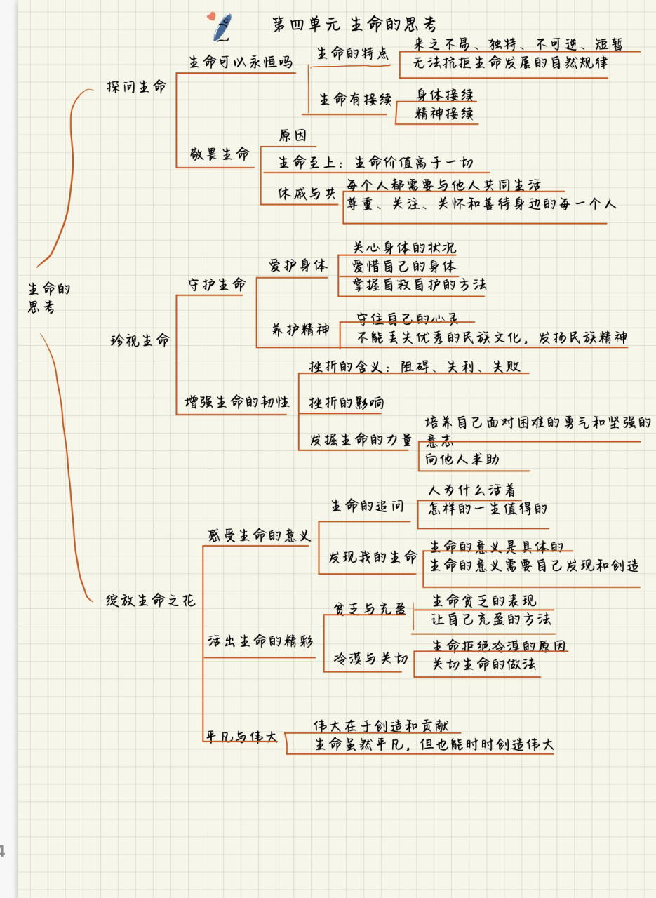 思维导图的四个特点图片